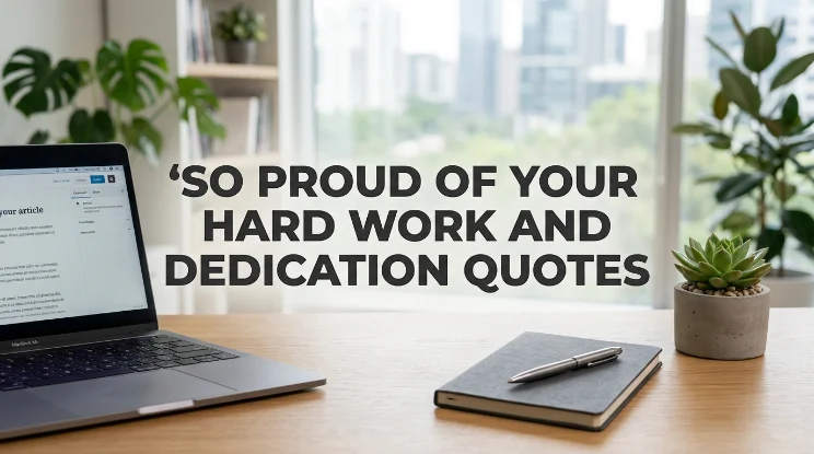 So Proud of Your Hard Work and Dedication Quotes