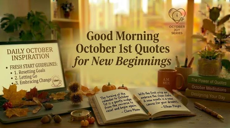 Good Morning October 1st Quotes for New Beginnings