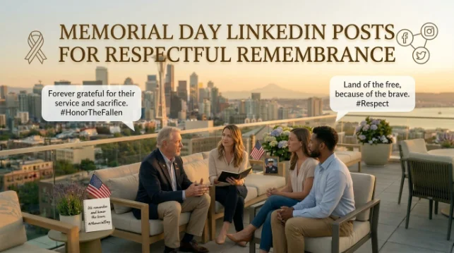 Memorial Day LinkedIn Posts for Respectful Remembrance