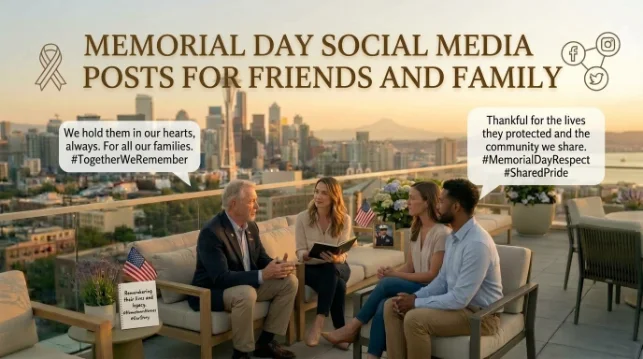 Memorial Day Social Media Posts for Friends and Family