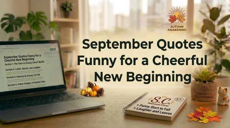 September Quotes Funny for a Cheerful New Beginning