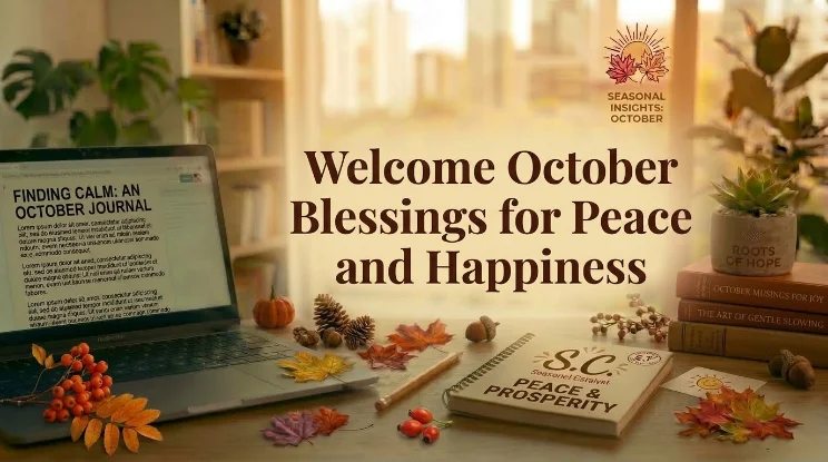 Welcome October Blessings for Peace and Happiness