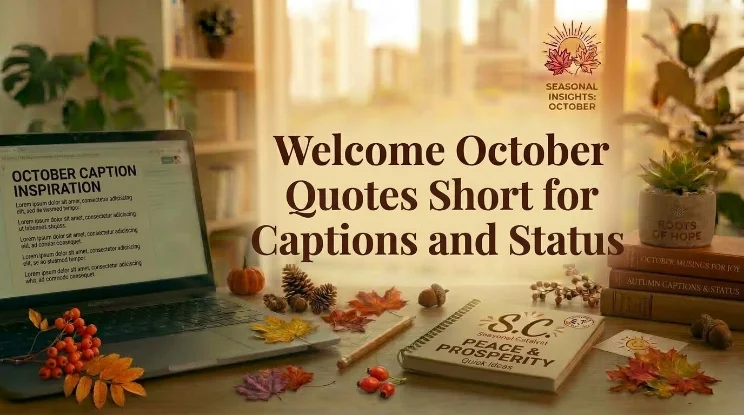 Welcome October Quotes Short for Captions and Status