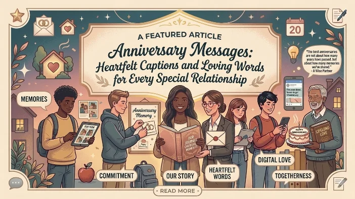Anniversary Messages: Heartfelt Captions and Loving Words for Every Special Relationship
