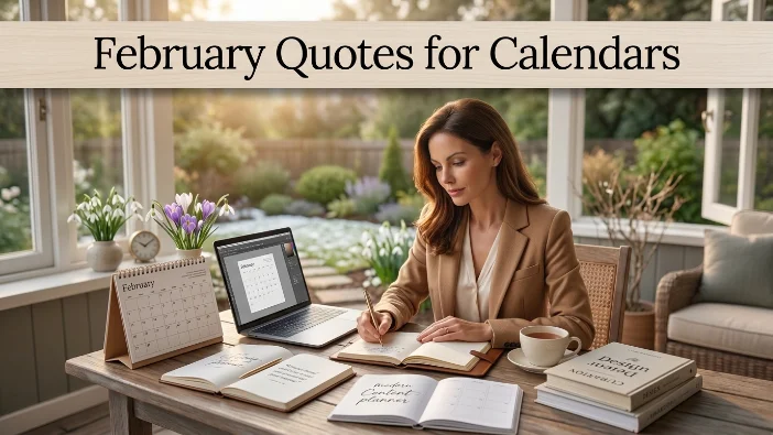 February Quotes for Calendars