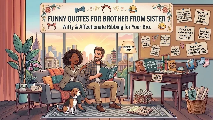 Funny Quotes for Brother From Sister