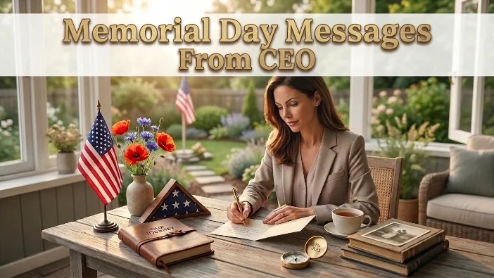 Memorial Day Messages From CEO
