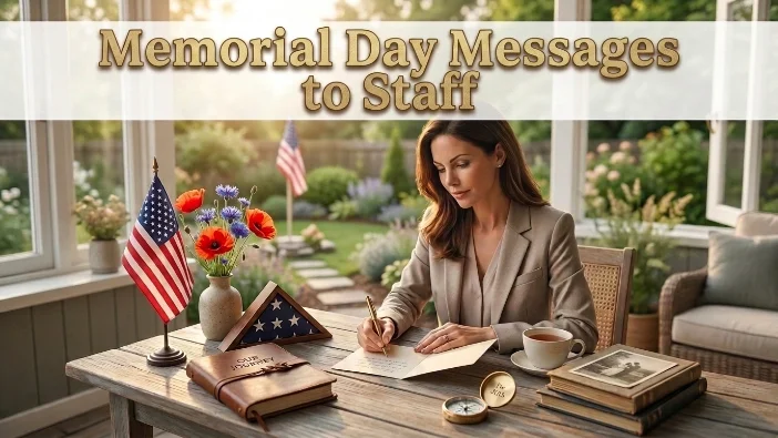 Memorial Day Messages to Staff