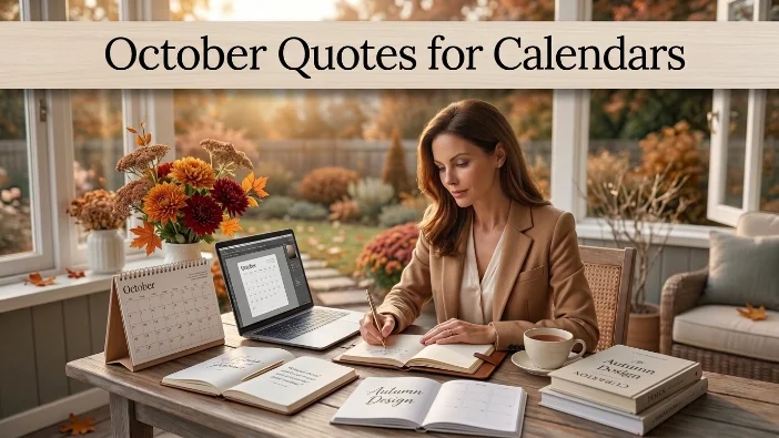 October Quotes for Calendars