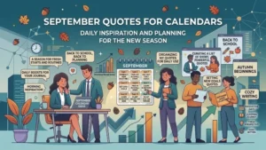 September Quotes for Calendars