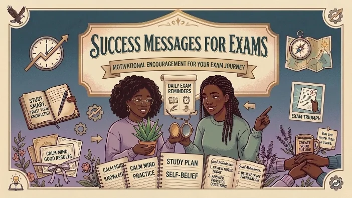 Success Messages for Exams
