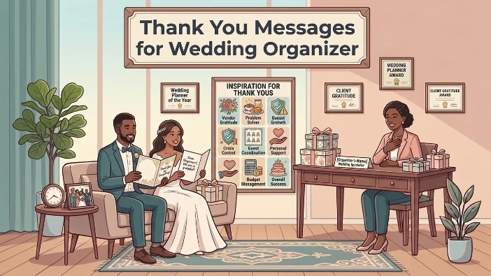 Thank You Messages for Wedding Organizer