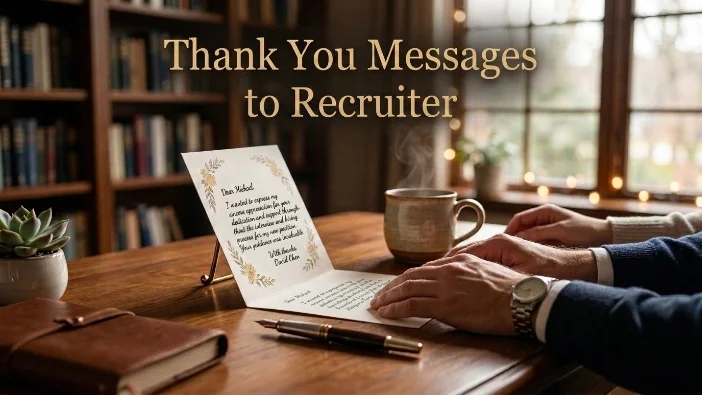 Thank You Messages to Recruiter