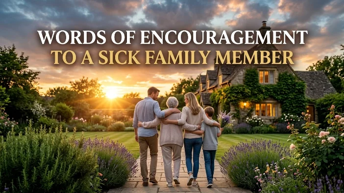 Words of Encouragement to a Sick Family Member