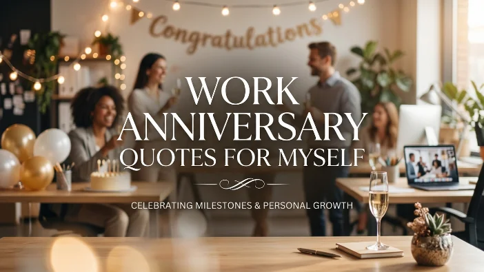 Work Anniversary Quotes for Myself