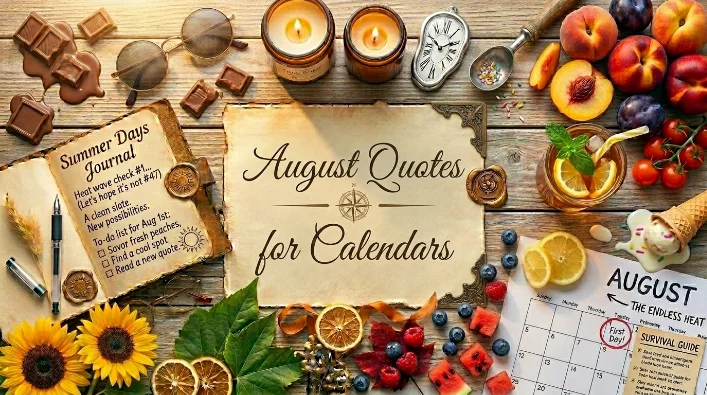August Quotes for Calendars