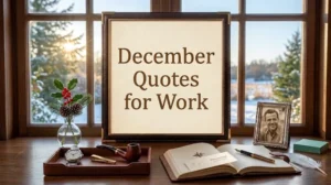 December Quotes for Work