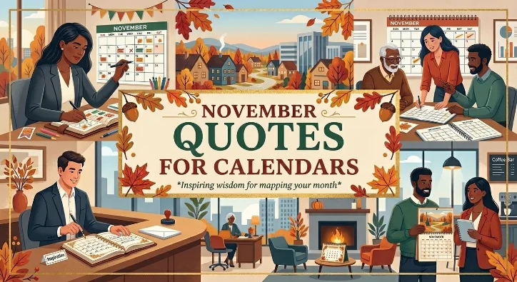 November Quotes for Calendars