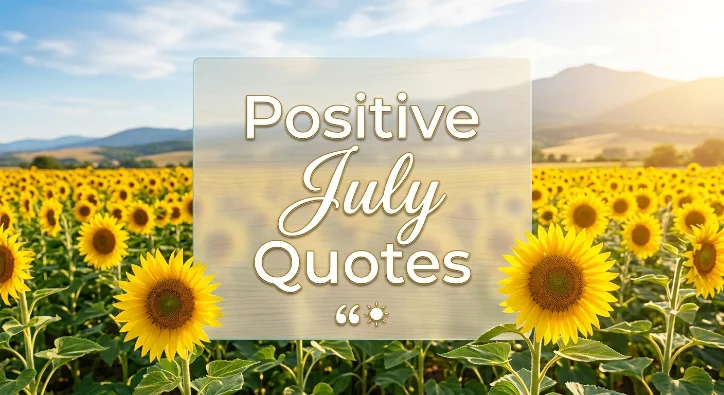 Positive July Quotes