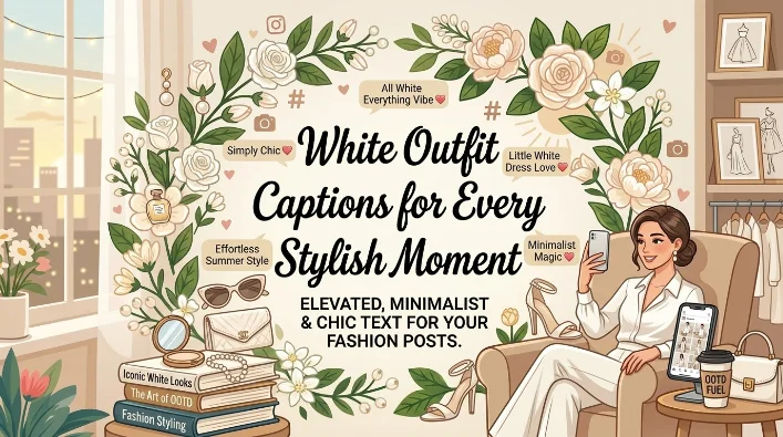 White Outfit Captions for Every Stylish Moment